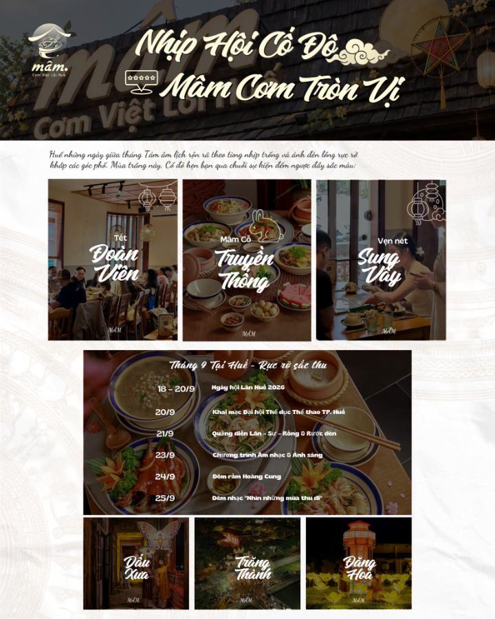 Nhịp Hội Cố Đô – Mâm Cơm Tròn Vị