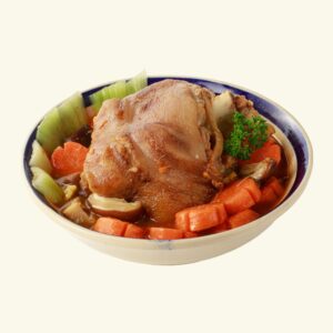 Bắp giò nấu thấu