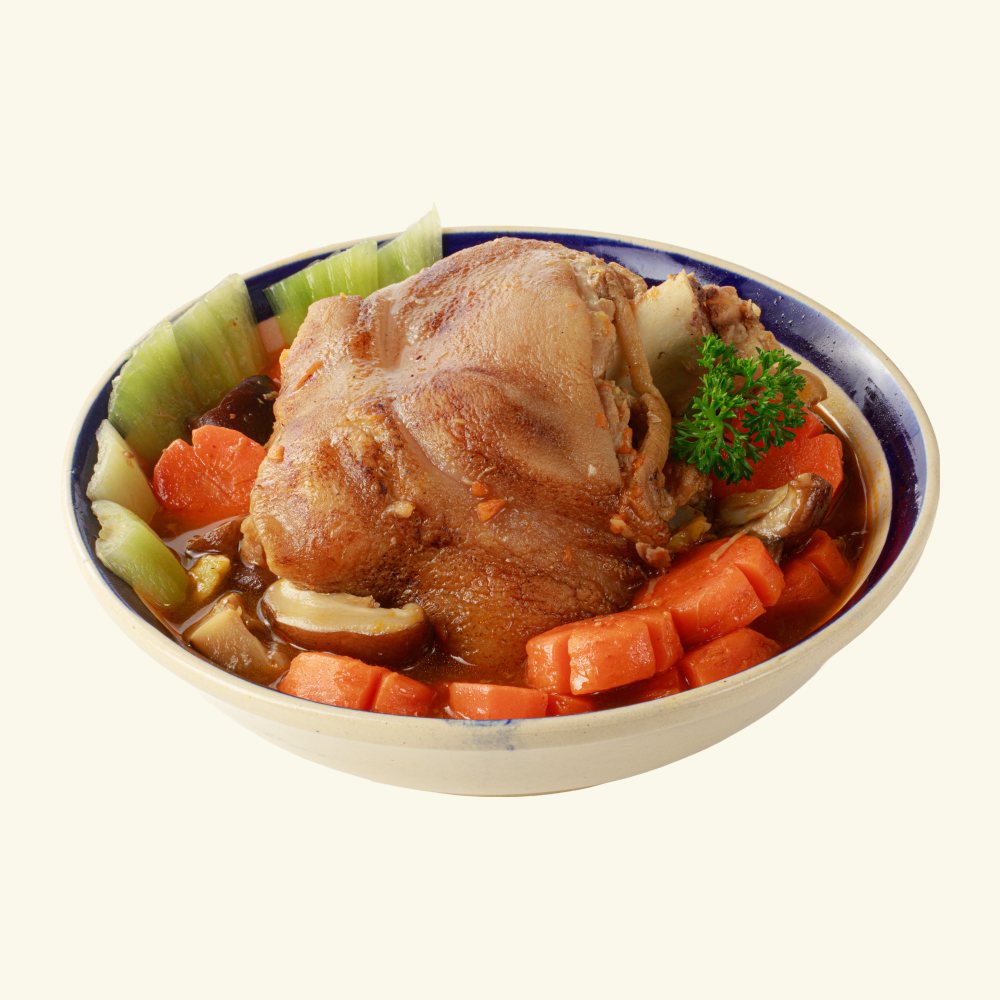 Bắp giò nấu thấu