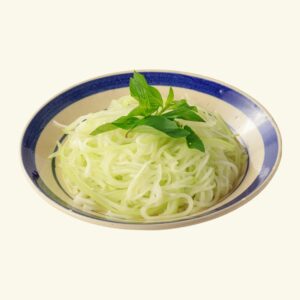 Bầu chần tôm kho đánh