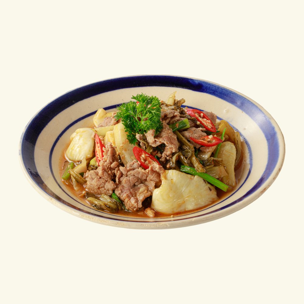 Bò xào cải chua
