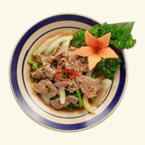Bò xào hành cần