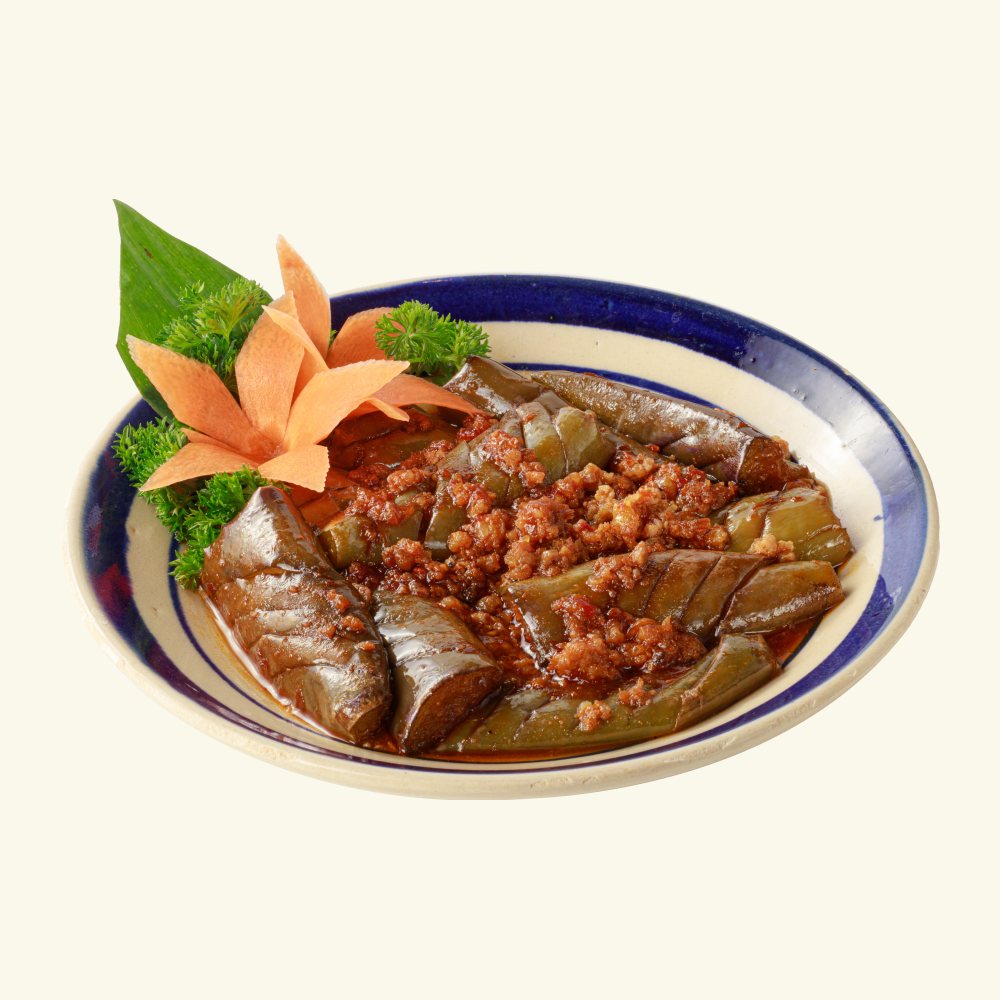 Cà tím chiên sốt thịt băm
