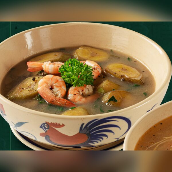 Green Banana Soup with Shrimp