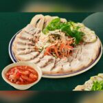 Heo luộc tôm chua dưa giá