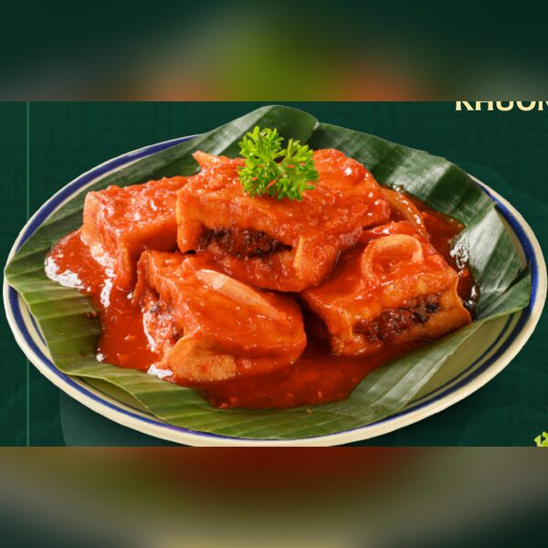 Tofu Stuffed with Minced Pork in Tomato Sauce