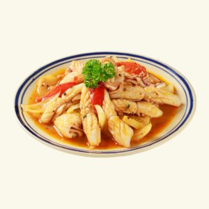 Mực xào thơm cà