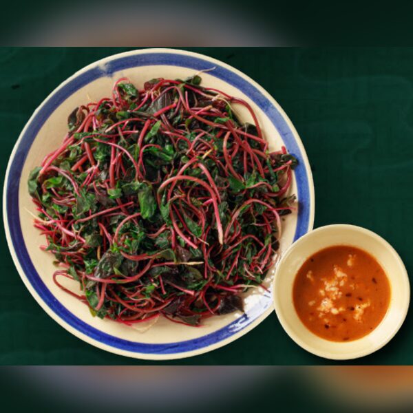 Boiled Spinach with Shrimp Paste