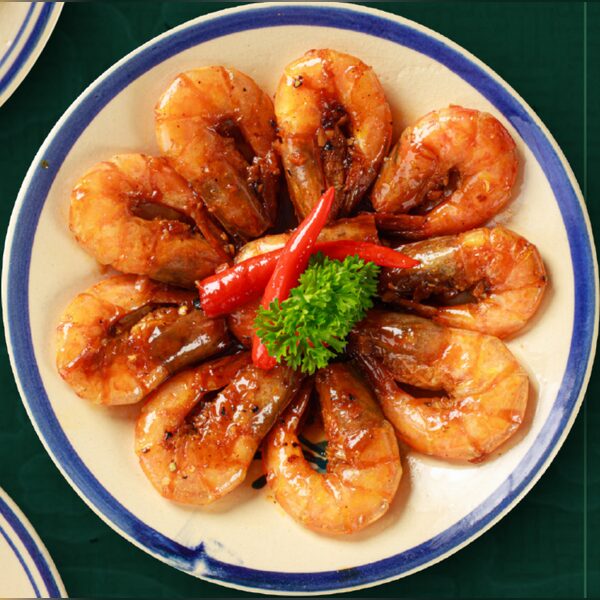 Braised Shrimp with Chili & Garlic